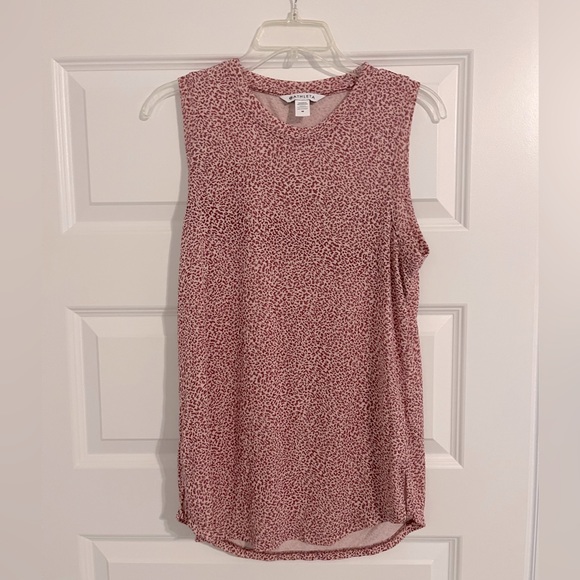 Athleta Breezy Tank, Micro Cheetah Bashful Rose, Size M Medium - Picture 5 of 7